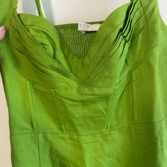 Revolve! Astr The Label Estella Corset Midi Dress in Avacado - Picture 9 of 13